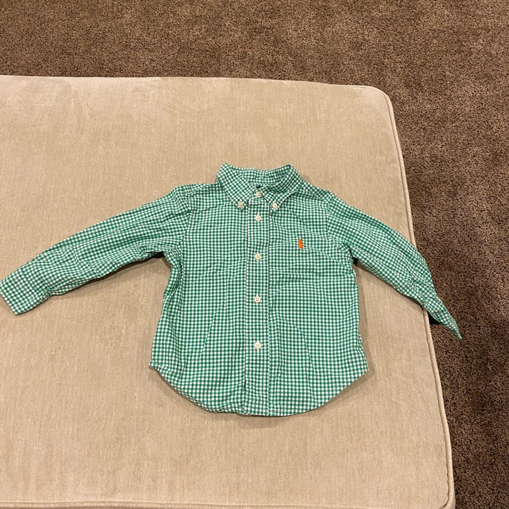 Ralph Lauren Button down shirt green.